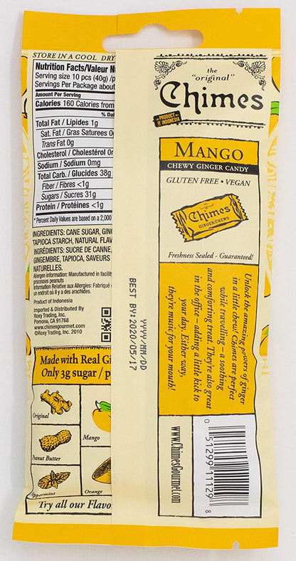 Chimes Mango Ginger Chews Bag